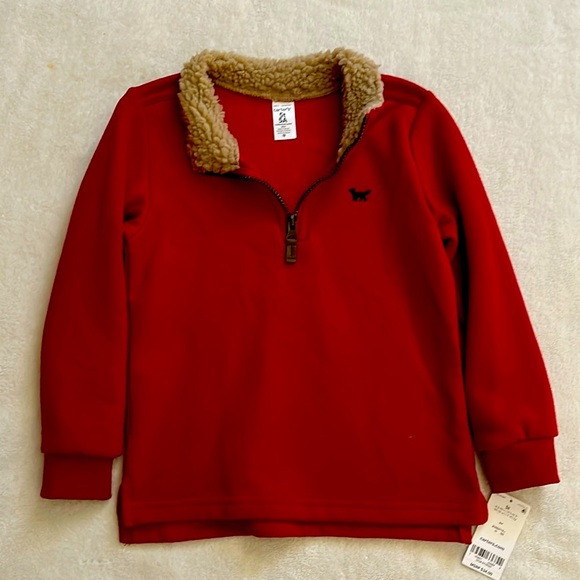 Brand New Carter's Long Sleeve Sweater Red. Boys 55 - Picture 1 of 2